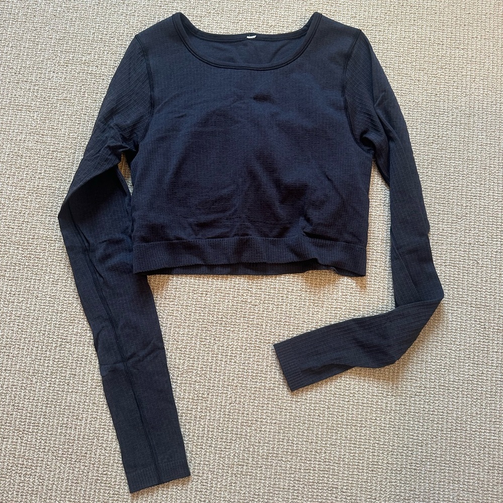 Lululemon Cropped Ribbed Long Sleeve